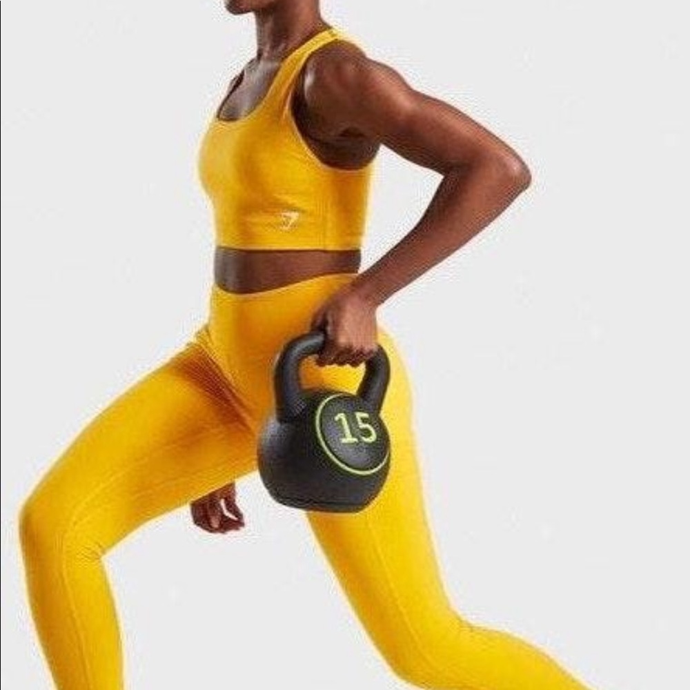 Size small yellow gymshark set!